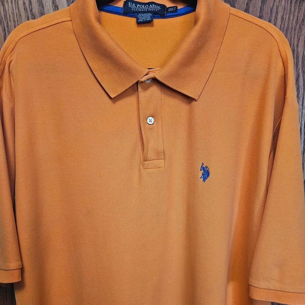 Us-polo-assn Men's Orange Polo-shirts